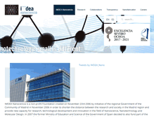 Tablet Screenshot of nanociencia.imdea.org